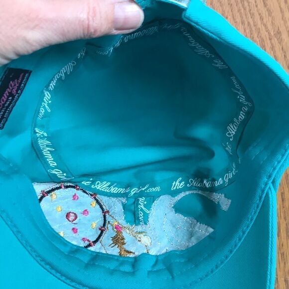 The Alabama Girl Turquoise Rhinestone Dreamcatcher Hat Rustic OSFM EUC - Picture 6 of 6